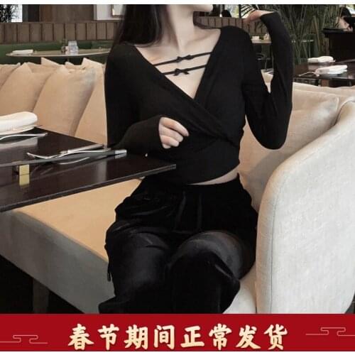 Can be pure inside with bow girl sexy underwear black gathered strap bra