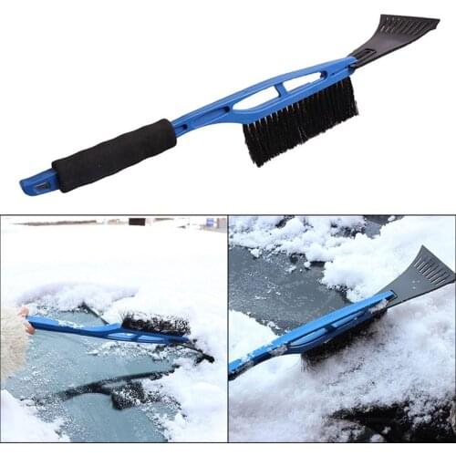 Ice Scraper with Brush for Car Windshield Snow Remove Frost Broom Cleaner Snow Removal Broom Cleaner Winter Car Accessories