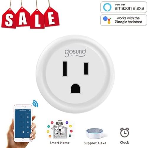 WiFi Smart Plug Socket US 10A Adaptor Wireless Remote Control Power Energy Monitor Timer For Alexa Google Home