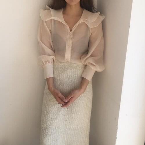 Прозрачные блузки VOXYMOVOXY China At AliExpress