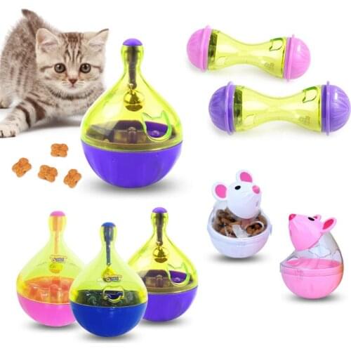 YVYOO Pet Fun Bowl Feeder Dog Cat Feeding Toys Pet Tumbler Leakage Food Ball for Training Playing Exercise IQ Toy Pets Supplies