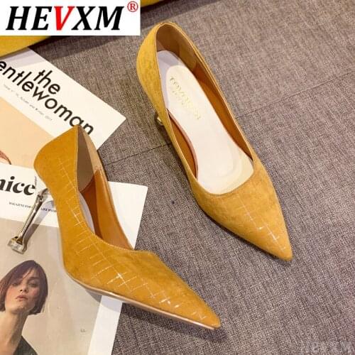 2020 New Fashion High Heels Pointed Toe Thin Heels Women Shoes Sexy Office Worker Ladies Pumps Female Shoes Zapatos De Mujer