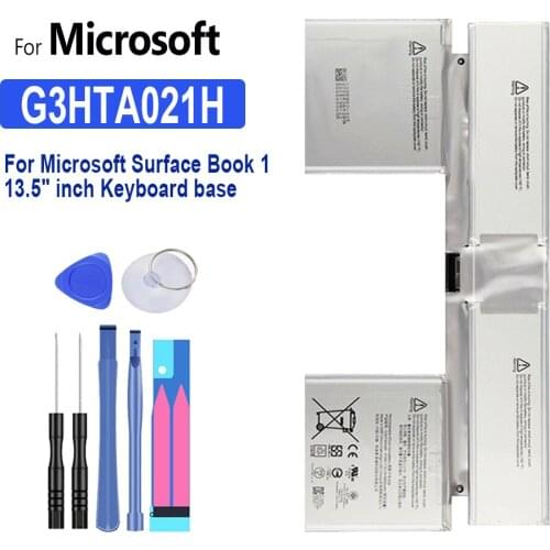 G3HTA021H/G3HTA023H/G3HTA024H Battery 6800mAh For Microsoft Surface Book 1 13.5" Inch Keyboard Base Tablet Bateria