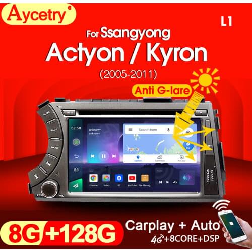 PX6 Car Radio 2 din Android 10 Multimedia dvd player autoradio audio For Ssang yong Ssangyong Actyon Kyron 2din Navigation GPS