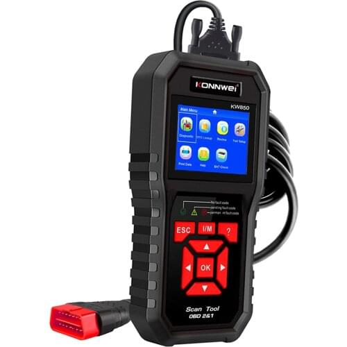 KW850 OBD2 Car Diagnostic Scanner Tool,Universal Code Reader Fault Code Full System Test Engine
