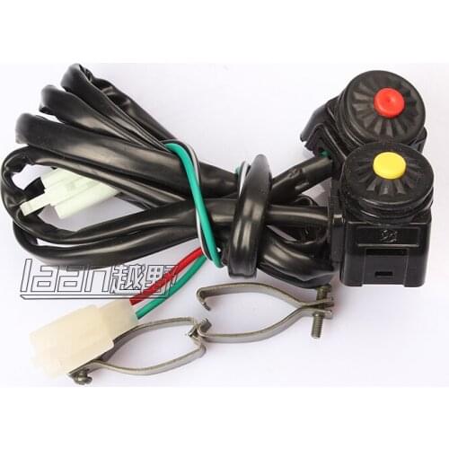 Free shipping 2pc Start Switch Or Kill Switch for motorcycle, dirt bike, pit bike, motorcross Universal 7/8inch 22mm Kill Sto