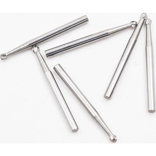 10 Pcs Dental Carbide Burs FG Round Dental Lab Clinic ungsten Carbide Burs Tungsten High Speed Drills Handpieces