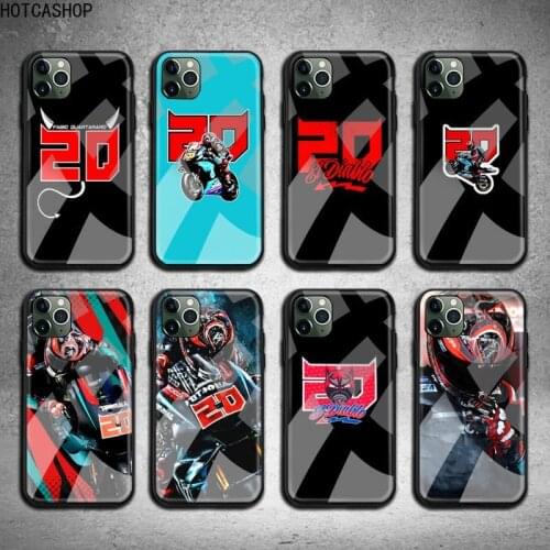 Fabio Quartararo 20 Phone Case Tempered Glass For iPhone 12 pro max mini 11 Pro XR XS MAX 8 X 7 6S 6 Plus SE 2020 case