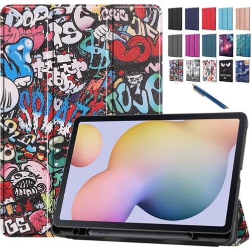 For Samsung Galaxy Tab S7 SM-T870 T875 11 inch Tablet Case with Pencil Holder Funda for Samsung Tab S7 Case Book Cover Coque