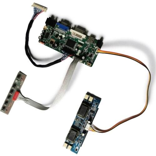 Screen LVDS 30-Pin 1280*1024 For TD170WGCA1/TD170WGCB2/PM190SX/TM190SX/TM181SX VGA+DVI 4CCFL display controller board kit