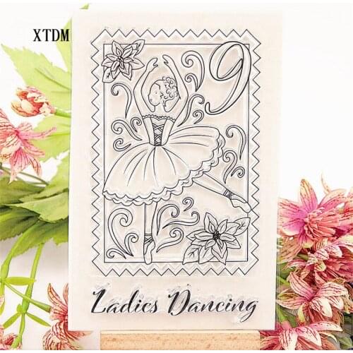 Hot selling goose transparent clear stamp / silicone seal roller stamp DIY scrapbook album / card production