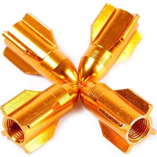 4Pcs Auto Car Bike Valve Caps Aluminum Alloy Rocket Shape Tire Tyre Valve Wheel Stem Motorcycle Truck Tire Caps Cover