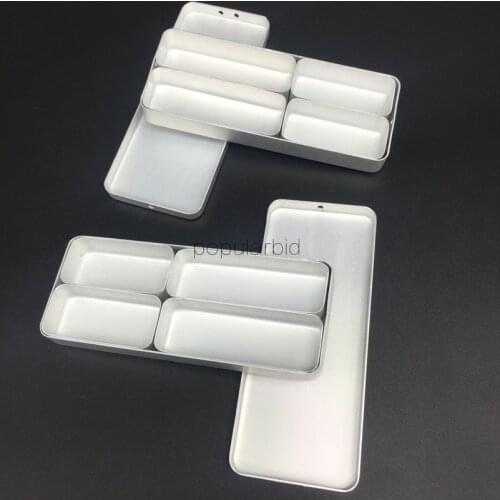 2pcs Dental Bur H K File Holder Block Disinfection Endo Box Rack Sterilizer Case