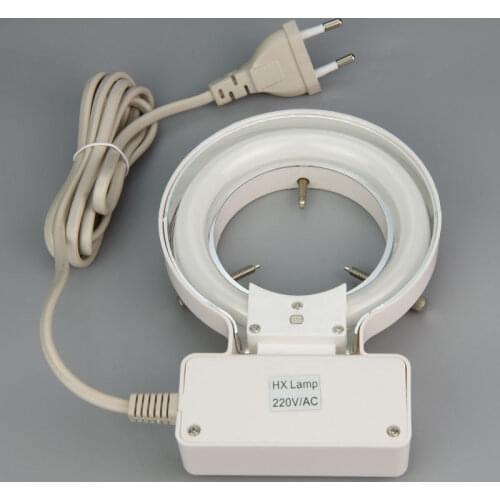 10W 220V Stereo Microscope Fluorescent Ring Light 70mm Ring Bulb Lamp Microscope Illuminator