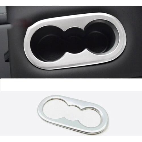 ABS Matte/Carbon Fibre for Touareg 2019 2020 Car Accessories Car Rear Water Cup Frame Cover Decoration Sticker Styling 1pcs