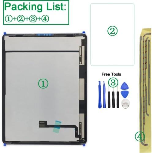 1Pcs Full Work For iPad Pro 12.9 2018 3rd Gen/ 12.9 2020 4th Gen Touch Screen LCD Display Assembly Sensor Replacement