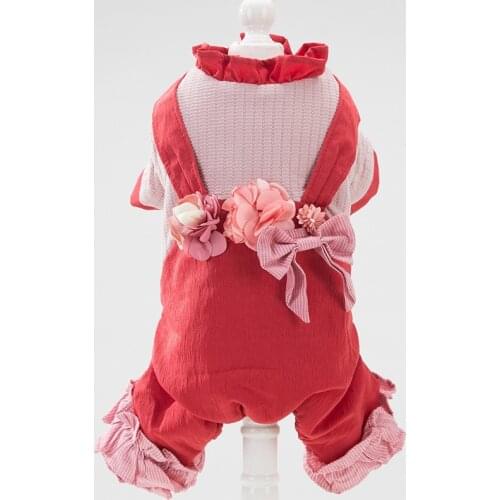 Pet Clothing Small Dog Clothes Winter Puppy Coat Jacket Warm Dog Jumpsuit Overalls Poodle Bichon Pomeranian Pet Clothing Outfit