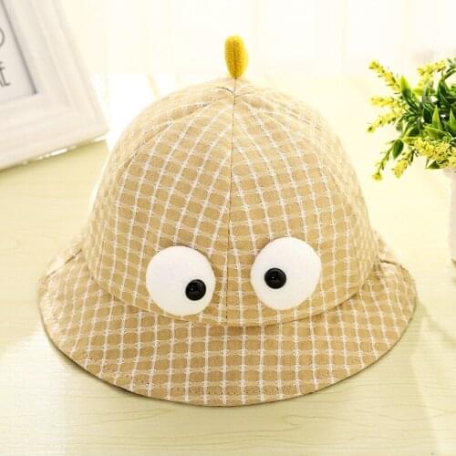 2020 cotton solid color Cartoon Bucket Hat Fisherman Hat outdoor travel hat Sun Cap Hats for children boys and girls 62