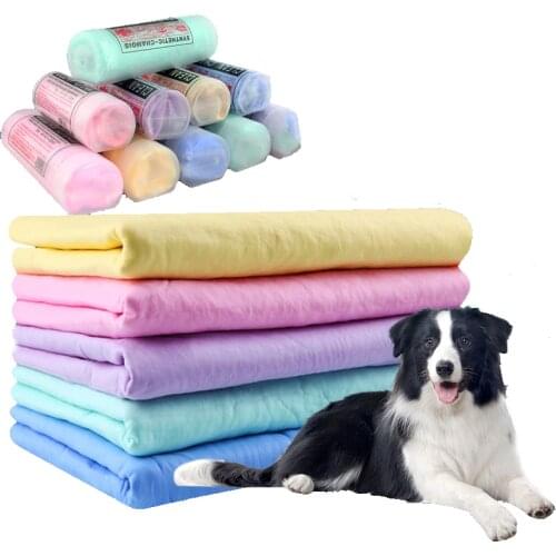 Pet Dog Towel Absorbent Ultrafast Special Suede Absorbent Towel PVA Clean And Strong Large With Pail Toiletries Prevent Bacteria