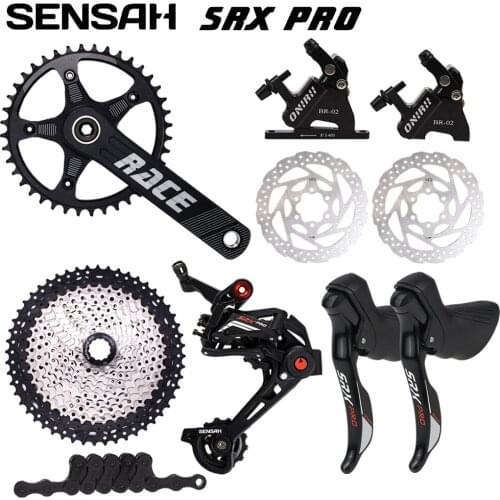 SENSAH SRX PRO 1x11 Speed Bicycle Hydraulic Disc Brake Groupset Shifter Derailleurs ONIRII Crankset Cassettes Chains Gravel New