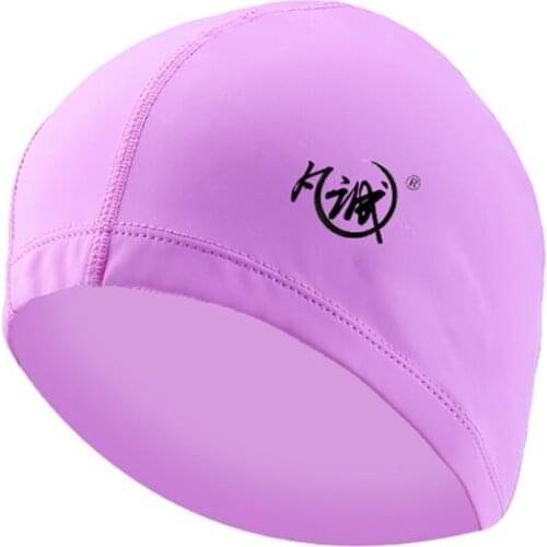 Unisex Swimming Hat Adults High Elastic Waterproof PU Fabric Protect Long Hair Sports Swim Pool Hat Swimming Cap Outdoor Sport