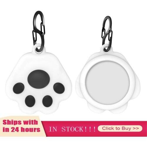 Cute Cat Paw Silicone Protection Case For AirTags Soft Shell Protective Sleeve For AirTags Cover Tracker Locationer Accessories