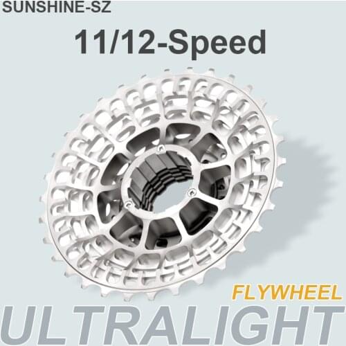 SUNSHINE-free shipping road bike flywheel aluminum 11S/12 flywheel 11-28T 11-32T 11-34T 36T cassette flywheel ultra-light
