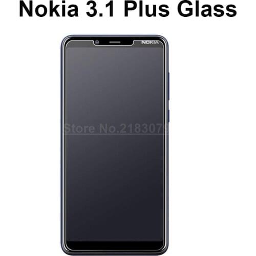 Tempered Glass For Nokia 3.1 Plus Glass Screen Protector 2.5D Premium Tempered Glass For Nokia 3.1 Plus TA-1118 6.0" Protective