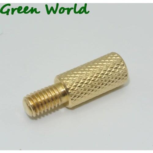 Green World 1pc/lot Solid Brass Adaptor,Female Thread M5,Female Thread 8-32