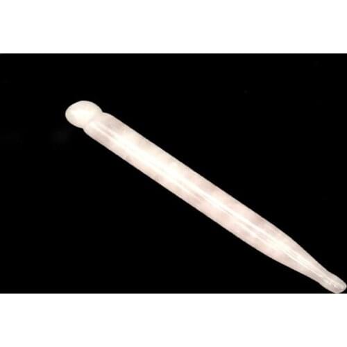 100pcs Natural Powder crystal pink jade Traditional Acupuncture Massage Tool Guasha Beauty stick Natural Stone 12cm