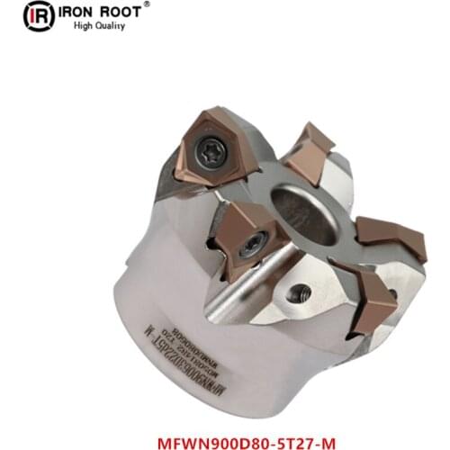 1Ps Main Angle 90°CNC Fast Feed Face Milling Cutter MFWN900D80-5T27-M For WNMU08 Carbide Insert
