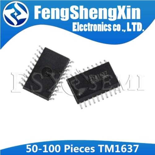 50-100)pcs TM1637 SOP-20 1637 SOP SOP20 integrated circuit IC LED Digital tube driver chip