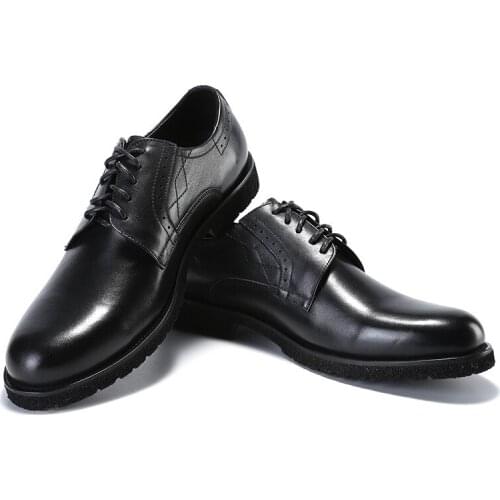 Brand Leather Shoes Dress High Handmade Lace Up Men Formal Shoes Oxford Men Shoes