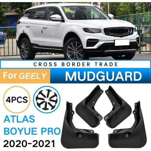 Mudflaps for Geely Atlas Boyue Pro 2020-2021 Mudguard Fender Mud Flap Guard Splash Mudguards Car Accessories