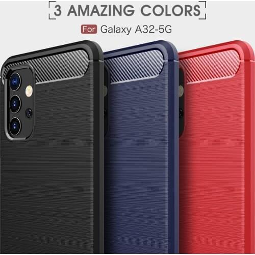 100pcs/lot Business Phone Case For Samsung Galaxy S21 Plus Ultra A02S A12 M12 A32 A52 A72 Carbon Fiber Brushed TPU Back Cover