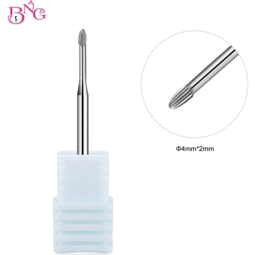 3/32" 1.2*4.2mm Tungsten steel Carbide Nail Drill Bits Nails Electric Drill Manicure Machine Accessory Gel Removal