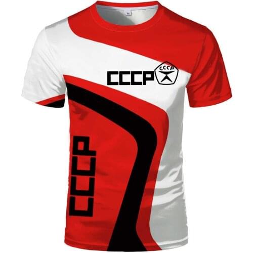 New Mens T-shirt Sport Summer Russia T-shirt Male Soviet Union Soviet Mens Short Sleeve T-shirt Moscow Men Tees O Neck Top 6xl