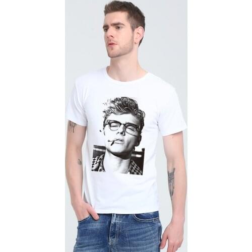James Dean Live Fast Die Young 1950S Movie Rebel Rock'N'Roll t-shirt Cotton Lycra Top T Shirt Men High Quality