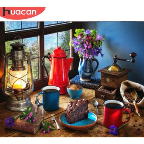 HUACAN Picture By Numbers Food HandPainted DIY Gift Home Decoration Kit Drawing On Canvas Oil Painting Flower Wall Art