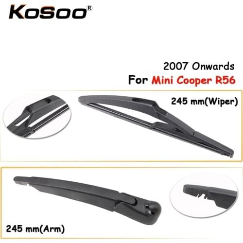 KOSOO Auto Rear Car Wiper Blade For Mini Cooper R56,245mm (2007-) Rear Window Windshield Wiper Blades Arm,Car Accessories