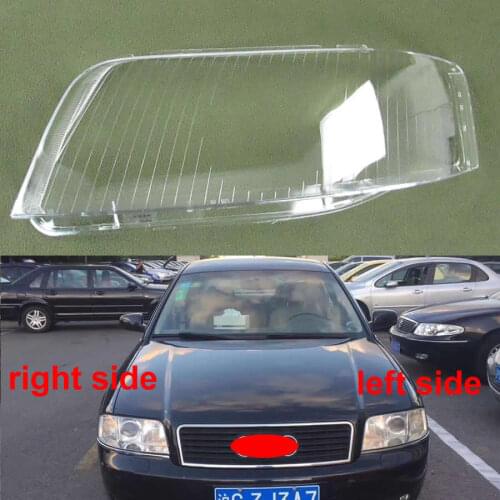 Front Headlamp Cover Glass Headlights Shell Cover Transparent Lampshades Lamp Shell Masks Lens For Audi A6 C5 2003 2004 2005