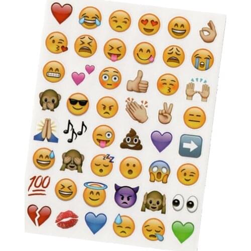 Cute Smiley Sticker for Kids Children Daily Journal Notebooks Korean Stationary Office for School 2021 Kawaii Face Sticker