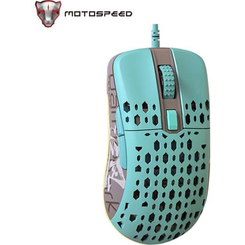 Motospeed M1 Gaming Mouse USB Wired 12000DPI Macro Adjustable Scroll Track RGB Backlight Optical Mice For PC Laptop Computer