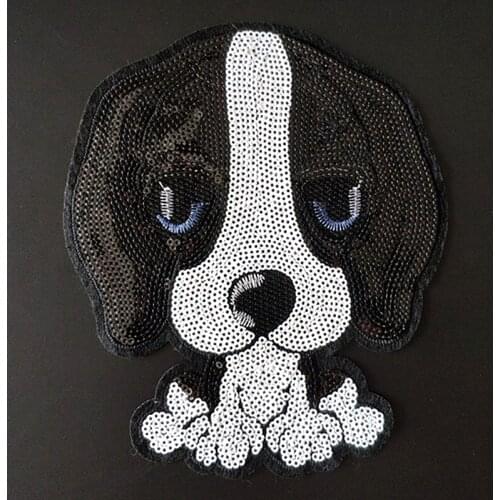 French Bulldog Patch Diy Clothes Stickers Sequins Large Biker Badge Sew On Patches For Clothing Strange Things Christmas Gift