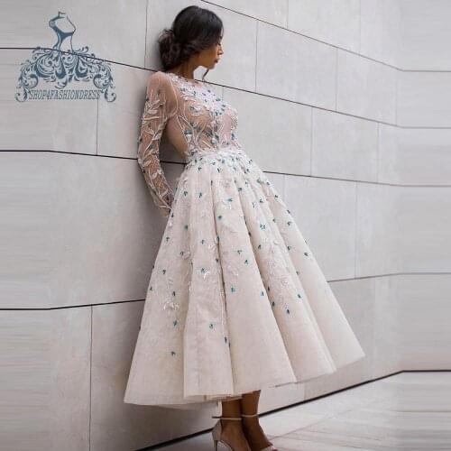 Sexy See Thru Beading Organza A-line Prom Gowns Ankle Length Exquisite Beaded Crystal Draped Folds Prom Dress Formal Gowns