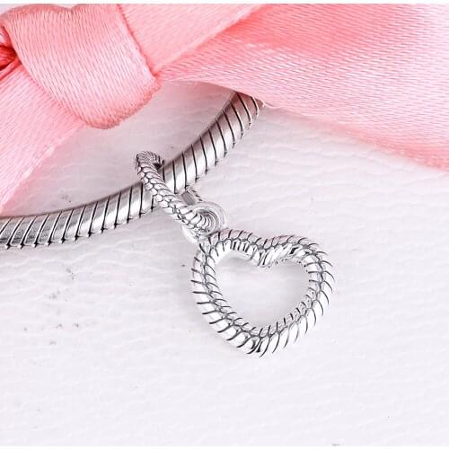 CKK Snake Chain Pattern Charms 925 Original Fit Pandora Bracelets Sterling Silver Charm Beads for Women Jewelry Making DIY