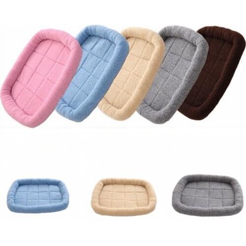 Warm Dog House Mat Lamb Wool Soft Non Slip Cushion Washable Puppy Cats Nest For Middle Small Dogs Sofa Bed Pet Supplies