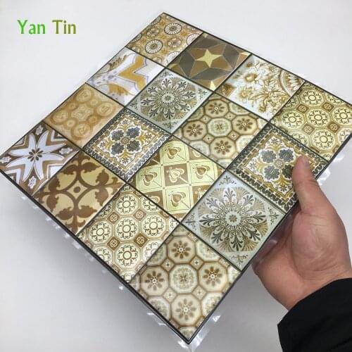 3D Simulation Leather Embossed Brick Pattern Tiles Wall Sticker Kitchen Bathroom Waist Line Wall Decals Home Decor PVC Art Mural