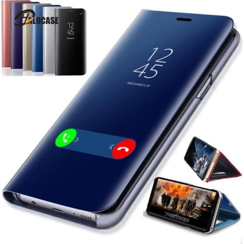 Smart Mirror Flip Case For Samsung Galaxy A51 A52 A72 A32 A12 A50 A71 A70 S21 S20 Ultra FE S9 S8 S10 Plus A20 A20e A31 A30 Cover