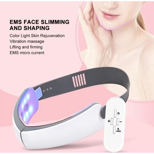 Electric Face Slimming Machine Skin Lifting Massage Color Light Therapy Beauty Instrument